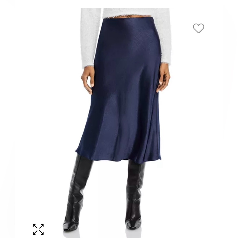 Midnight blue midi Aqua skirt XS